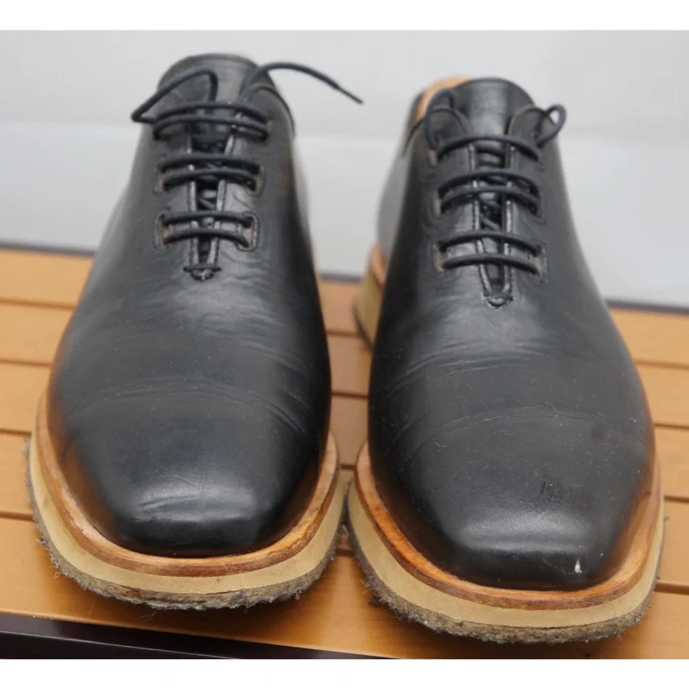 MICHAEL AXEL PARIS Men custom-soled wholecut oxford shoes Size 43.5 US 10.5